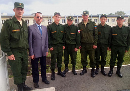 Встречи с молодым пополнением гвардейского соединения
